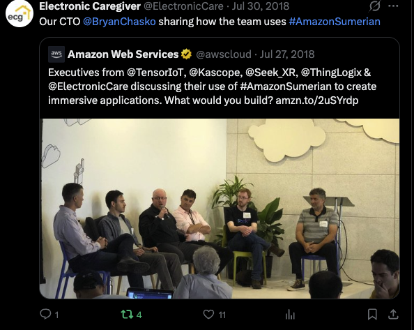 Amazon Sumerian panel discussion, July 2018
